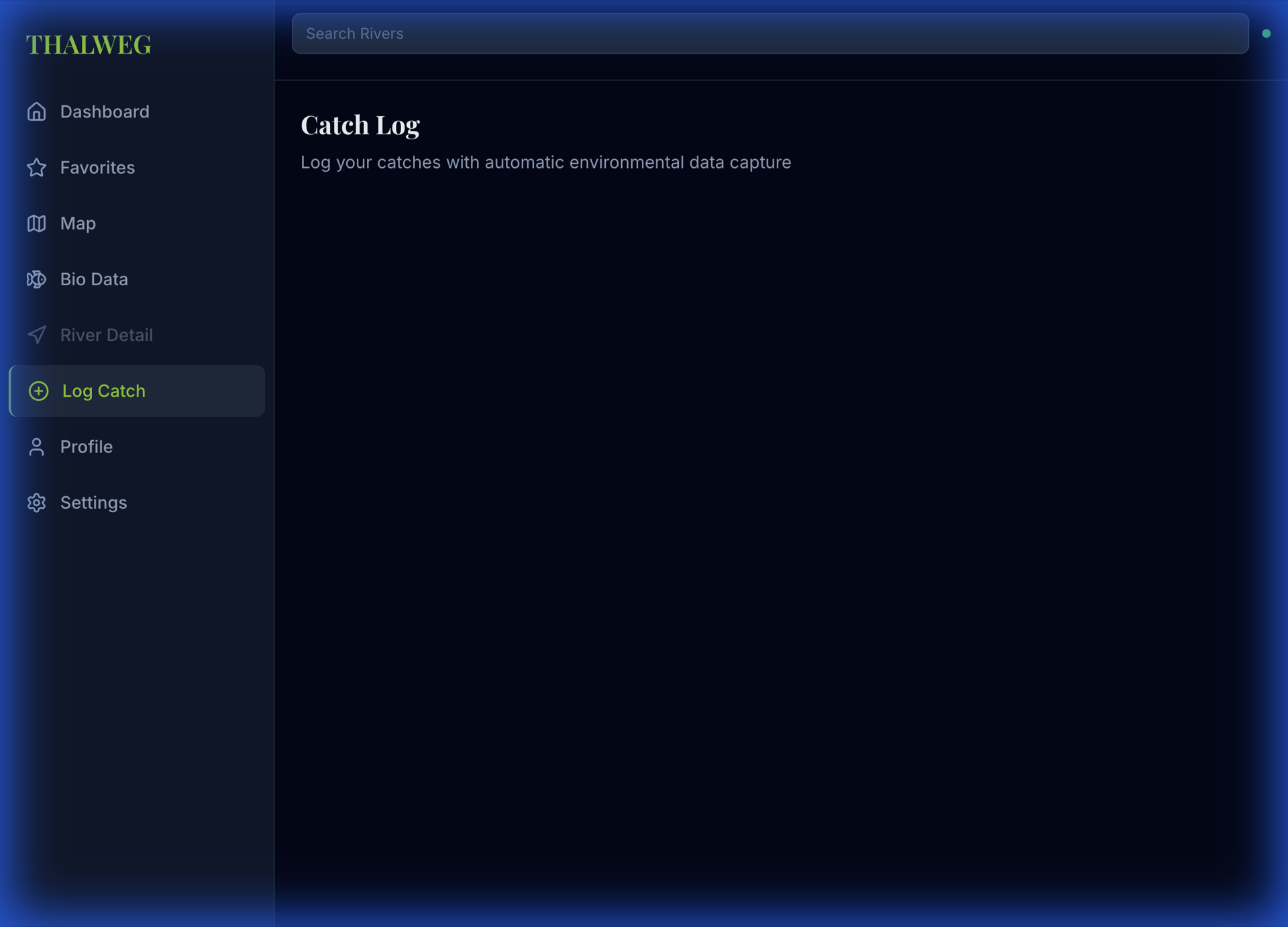 Privacy-first catch logging interface with photo storage and automatic environmental snapshots protected by row-level security